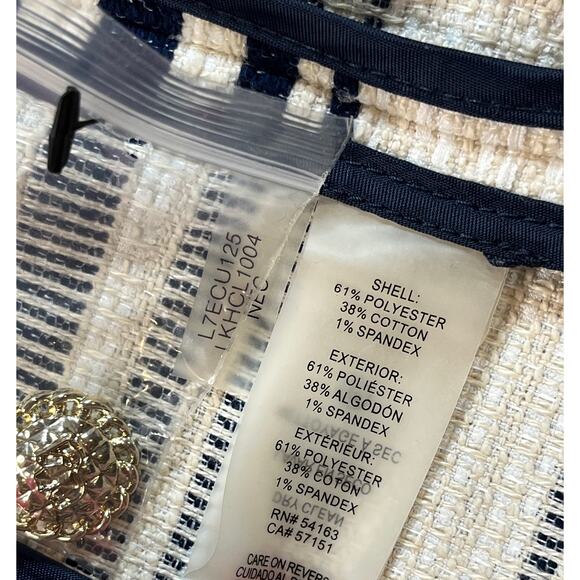 Karl Lagerfeld Tweed Jacket Womens Size 12 Business Casual‎ Career Office - Picture 5 of 6